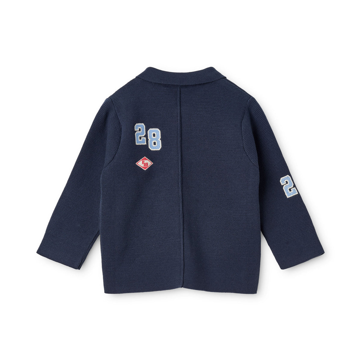 Vincent Overshirt – New Navy – Heavy Knit – 100% Katoen – Flöss