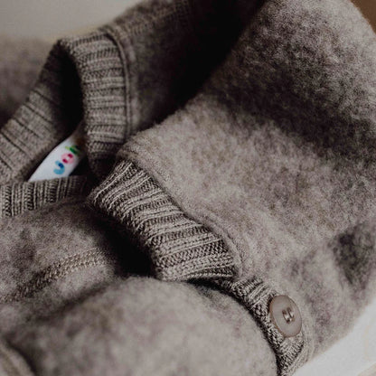 Buitenpak - Wol fleece overall - 100% merino wol - Joha - close up