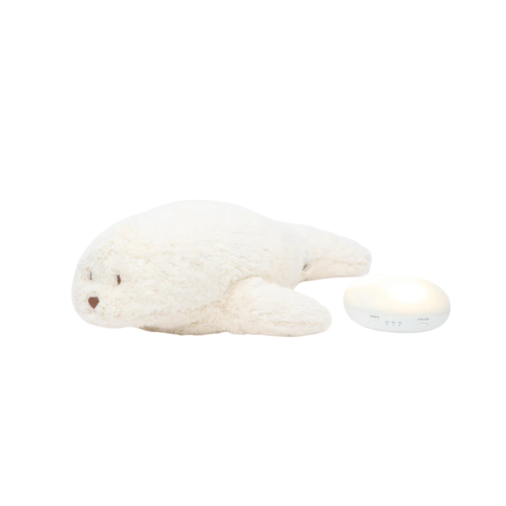 Knuffel met hartslag & white noise - The Humming Bunny 2.0 - Biologisch GOTS katoen - Moonie