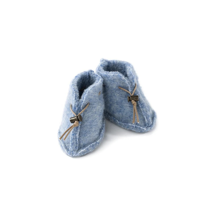 Wool Baby Slippers - Emo - Natural wool - Alwero