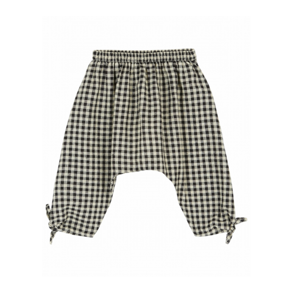 Gingham Harem Pants - Sarouel Bebe Gringham - Cotton Blend - Emile et Ida