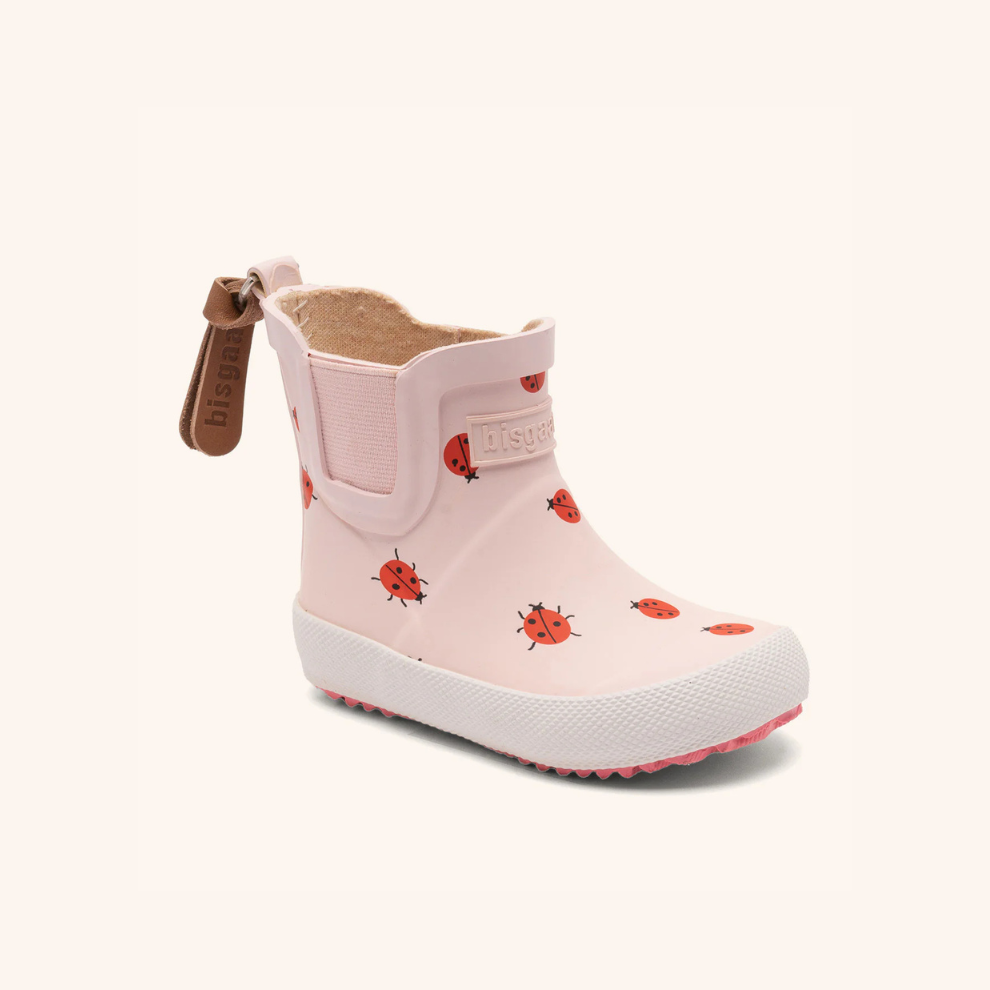 Natuurrubber regenlaars - Laag model - Cute ladybug/Lieveheerbeestje - Bisgaard - lifestyle