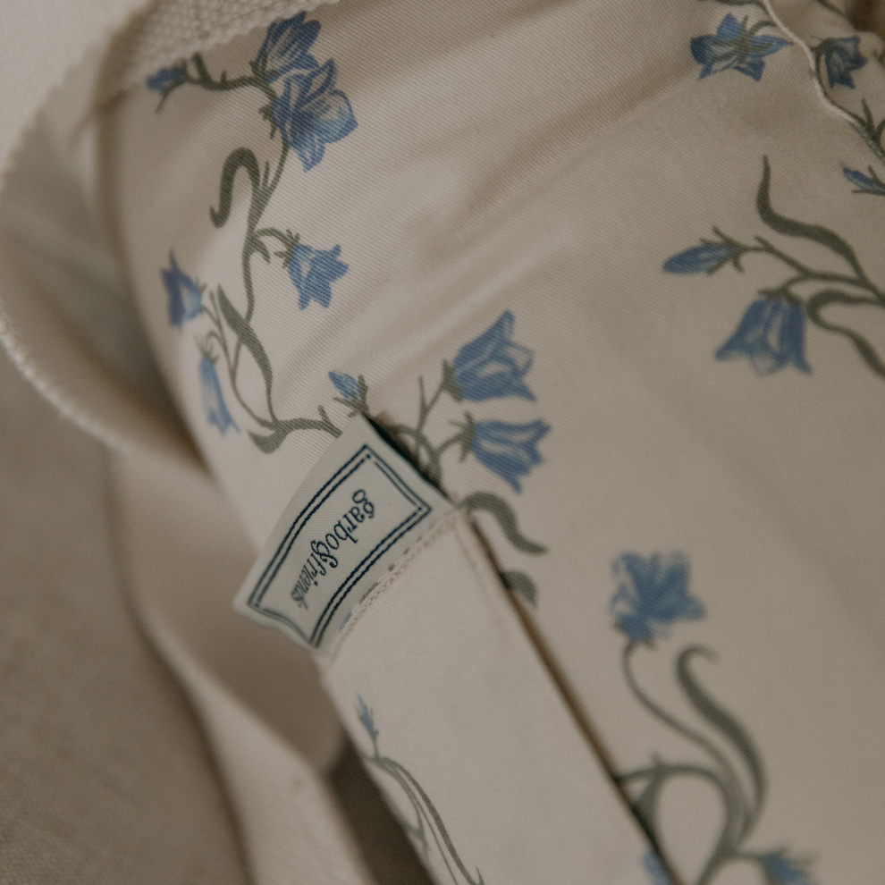 Baby Nest - Bellflower - Babylift - Organic cotton - Blue flowers - Garbo & Friends