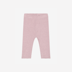Legging Melange Rib - Modal/katoen - Pale Mauve Melange/Roze - Fixoni - voorkant