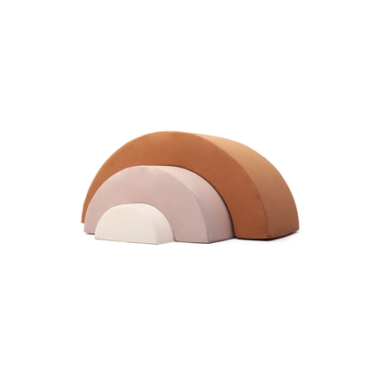 MILO foam speelset regenboog - montessori speelgoed van biologisch katoen - Charlie Crane