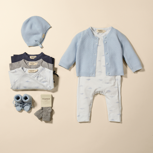 Combinaison Rulo avec pieds - Coton biologique et TENCEL™ Modal - Imprimé Cumu pour nouveau-né - MarMar Copenhagen - Photo du produit - Image 2