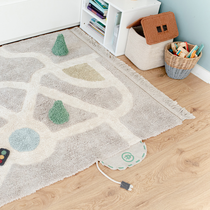 Basket House Toffee – Huisvormige opbergmand – Naturel & bruin – Lorena Canals