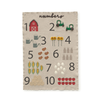 Wall Hanger Farm Numbers – Educatief wandkleed – 70 × 100 cm – Lorena Canals