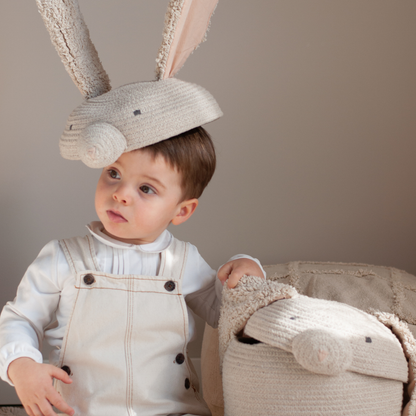 Basket Rita the Rabbit – Opbergmand konijn – Naturel – Ø 25 × 30 cm – Lorena Canals