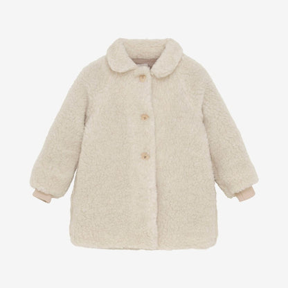 Teddyjacke - Merinowolle - Zement/Beige - Huttelihut