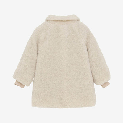 Teddyjacke - Merinowolle - Zement/Beige - Huttelihut