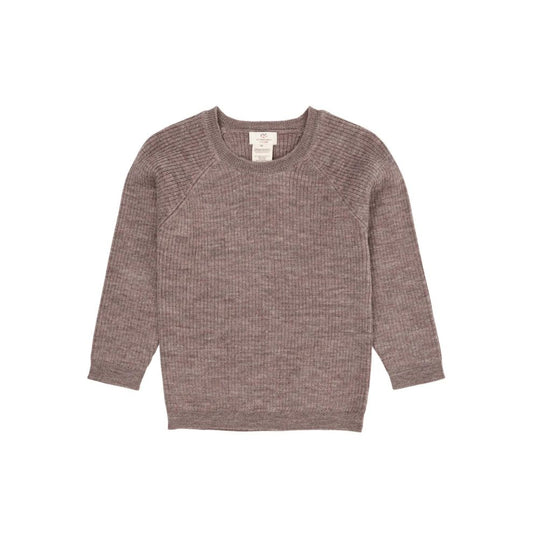 Knitted Sweater - Merino Classic Rib Knit - Merino Wool - Natural Melange - Copenhagen Colors