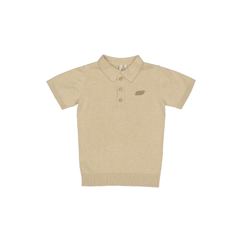 Fine-knit polo shirt Benny - Cotton - Beige - Levv Labels