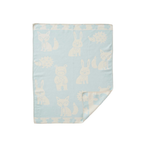 Cradle blanket organic cotton - 70x90cm - Smile - Forest Animals - Klippan