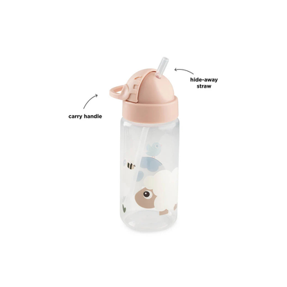 Trinkflasche mit Strohhalm – Tiny Farm – Powder – 350 ml – Done by Deer