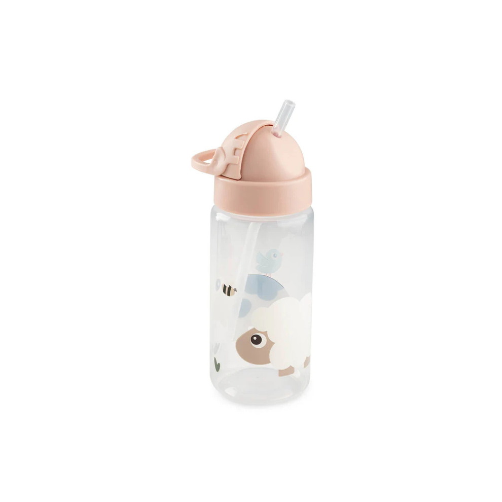 Trinkflasche mit Strohhalm – Tiny Farm – Powder – 350 ml – Done by Deer