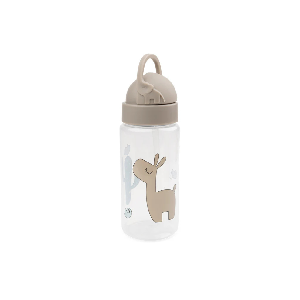 Trinkflasche mit Strohhalm – Straw bottle – Tiny Farm – Sand/Lalee – 350 ml – Done by Deer
