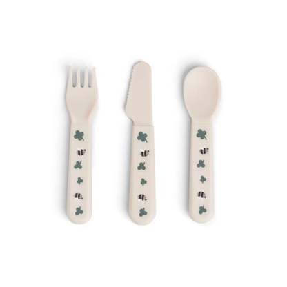 Besteckset - Foodie Besteck-Set - Tiny Farm - Sand - Done by Deer