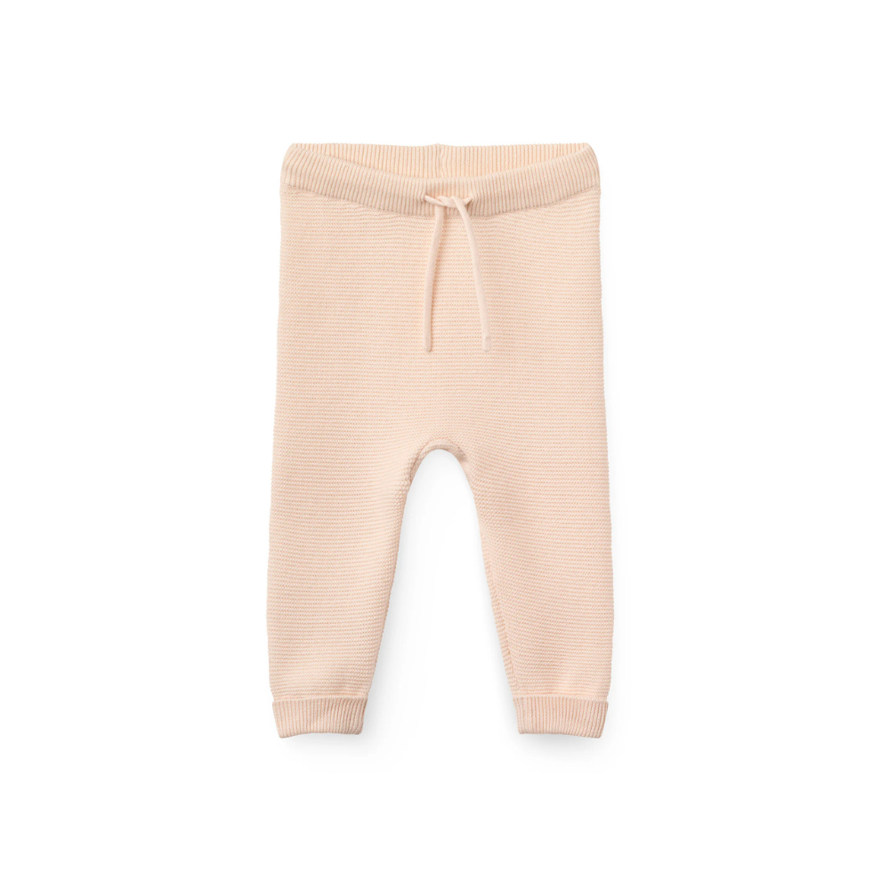 Gebreid broekje - Cotton Baby Leggings -  Biologisch katoen - Soft Pink/Roze - Copenhagen Colors