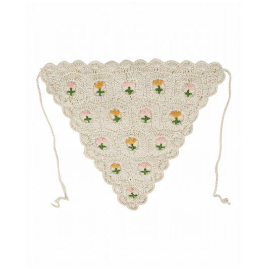 Bandana tulips - Crochet scarf - Cotton - Emile et Ida
