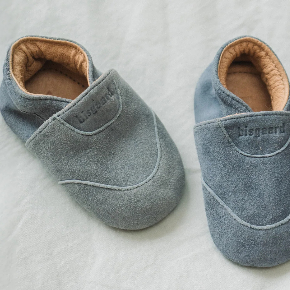 Newborn slofjes - Kruipschoentjes - Suede - Bisgaard - productfoto - afbeelding 4