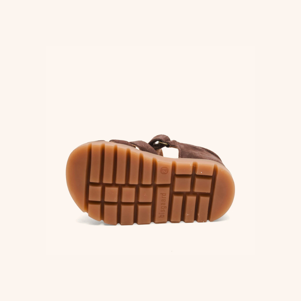 Leather sandal Beka s - Suede - Cacao - Bisgaard
