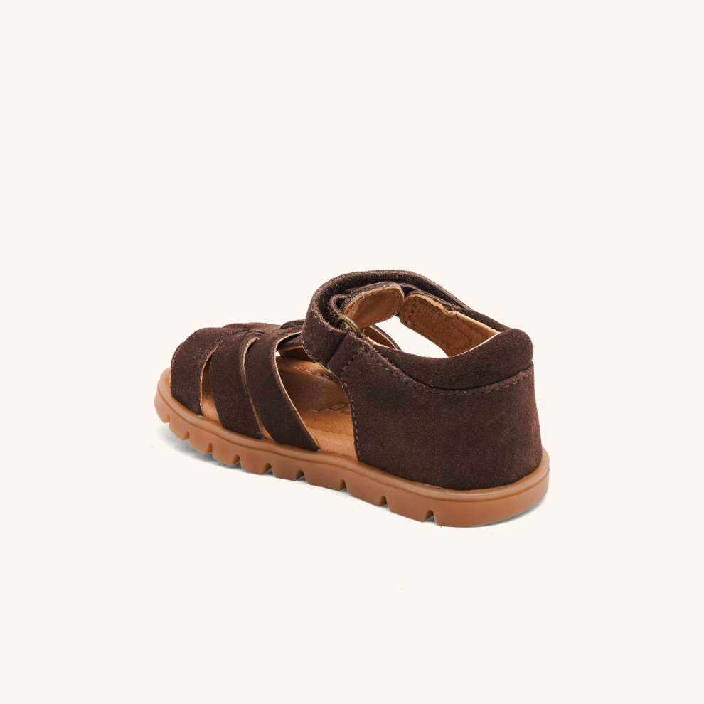 Leather sandal Beka s - Suede - Cacao - Bisgaard