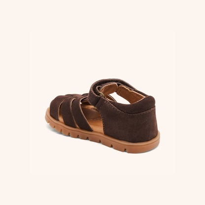 Leather sandal Beka s - Suede - Cacao - Bisgaard
