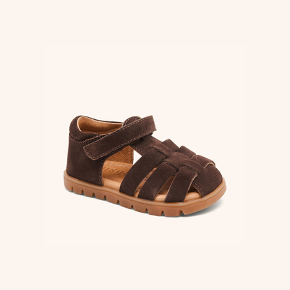 Leather sandal Beka s - Suede - Cacao - Bisgaard