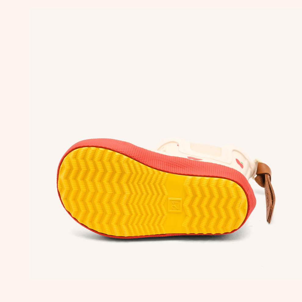Natural rubber rain boot - Low cut - Apples - Bisgaard