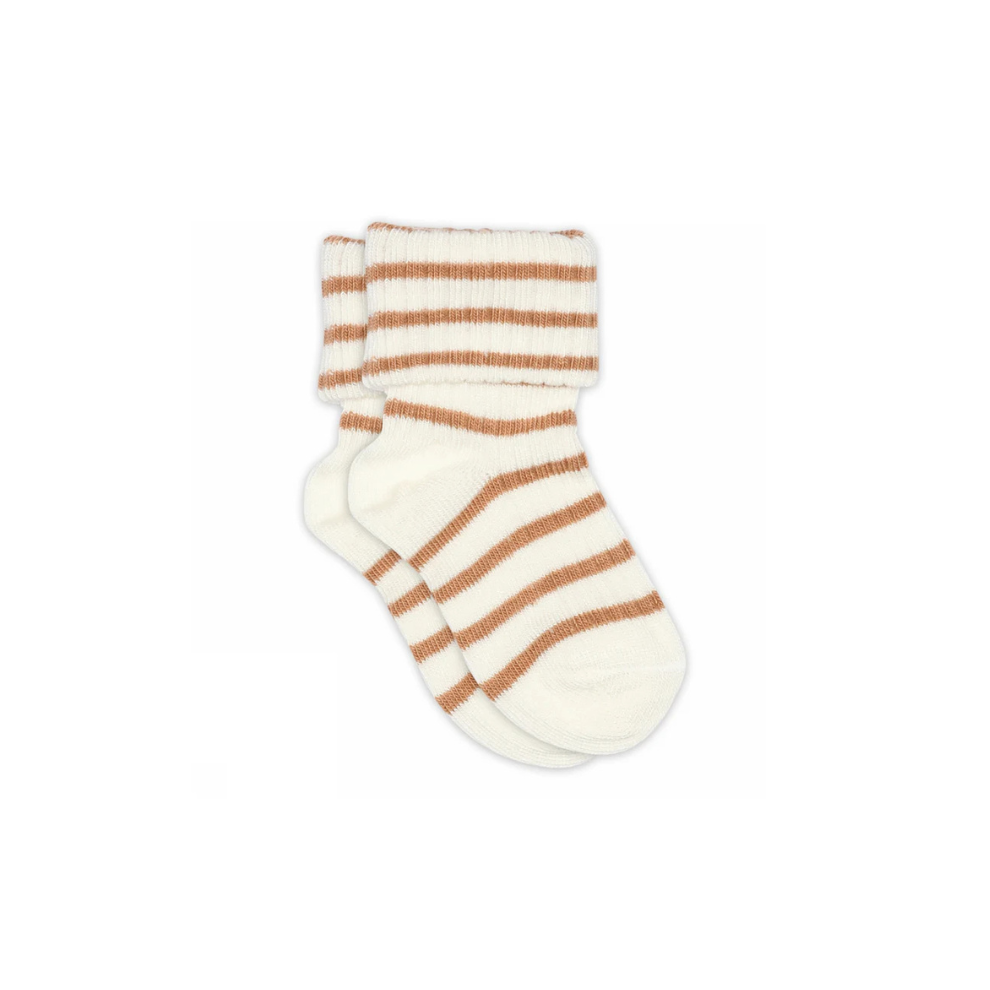 Gestreepte sokjes - Bamboe/katoen - Kalli baby sock - Apple Cinnamon - MP Denmark - productfoto