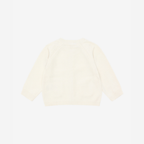 Gebreid Baby Vestje - Biologisch Katoen - Knit Cardigan - Antique White - GOTS - Fixoni - productfoto - afbeelding 2