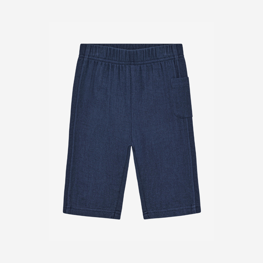 Long pants - Cotton muslin & sweat - Medieval Blue - Pants Muslin - En Fant