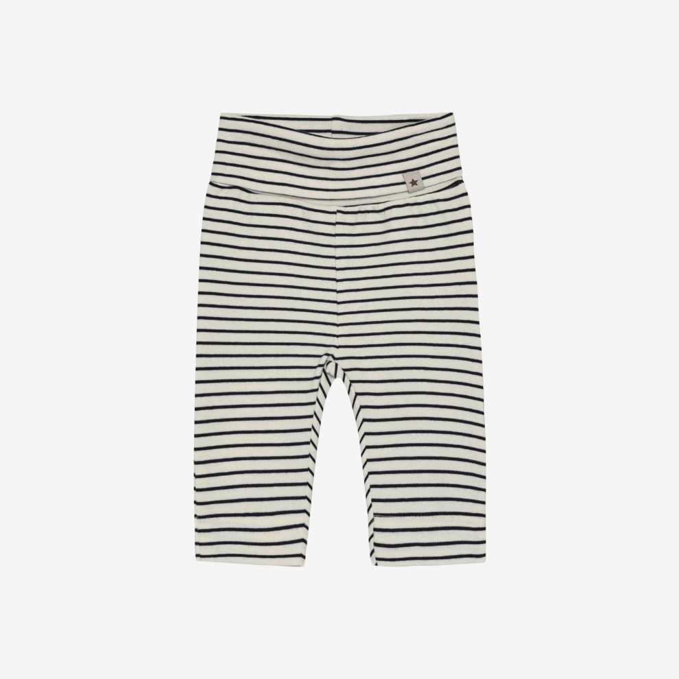 Baby leggings - Organic cotton - Pants YD Stripe - Navy Blazer - Huttelihut