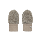 Baby mittens - Wool teddy - Camel Melange - 100% wool - HUTTEliHUT