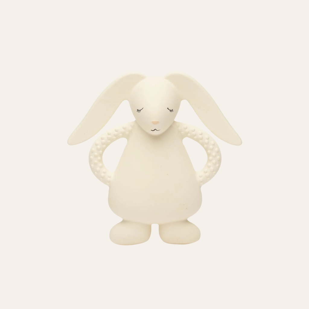 Bijtspeeltje Konijn - Teether Bunny Cream - Natuurrubber - Moonie - productfoto