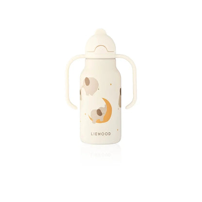 Liewood Trinkflasche (250 ml) – Kimmie – Elephant / Creme de la creme