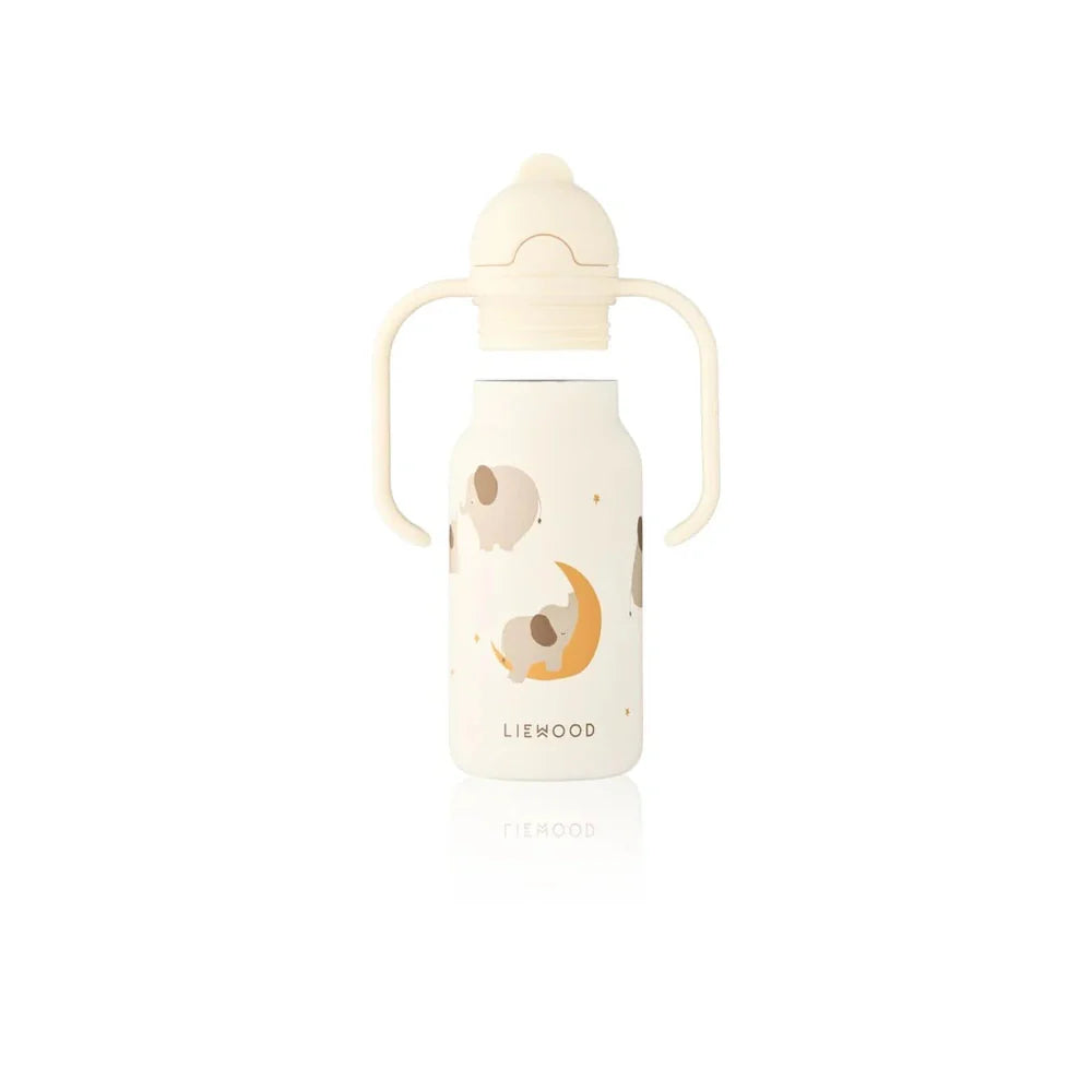 Liewood Trinkflasche (250 ml) – Kimmie – Elephant / Creme de la creme