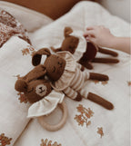 Bijtring/Teething ring - Teddy nut/Bruine beer - Alpaca wol - Main Sauvage - productfoto - afbeelding 3