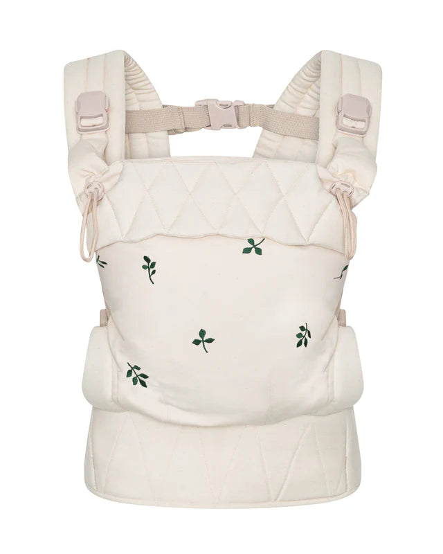 Ergonomische Babytrage – Bio-Baumwolle – Magnetschnallen – Beige – Moonboon