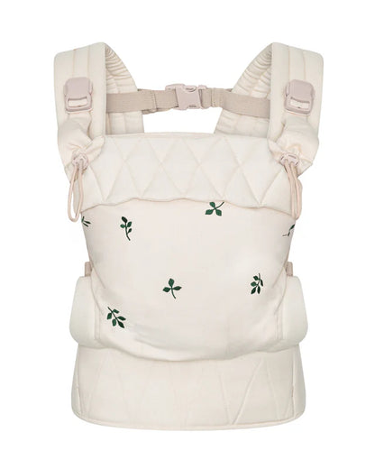 Ergonomische Babytrage – Bio-Baumwolle – Magnetschnallen – Beige – Moonboon