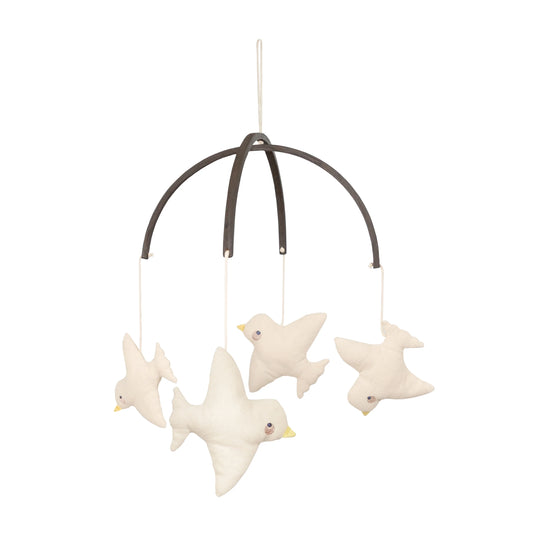 Baby mobile - Birds - Organic cotton - Nature - Moonboon