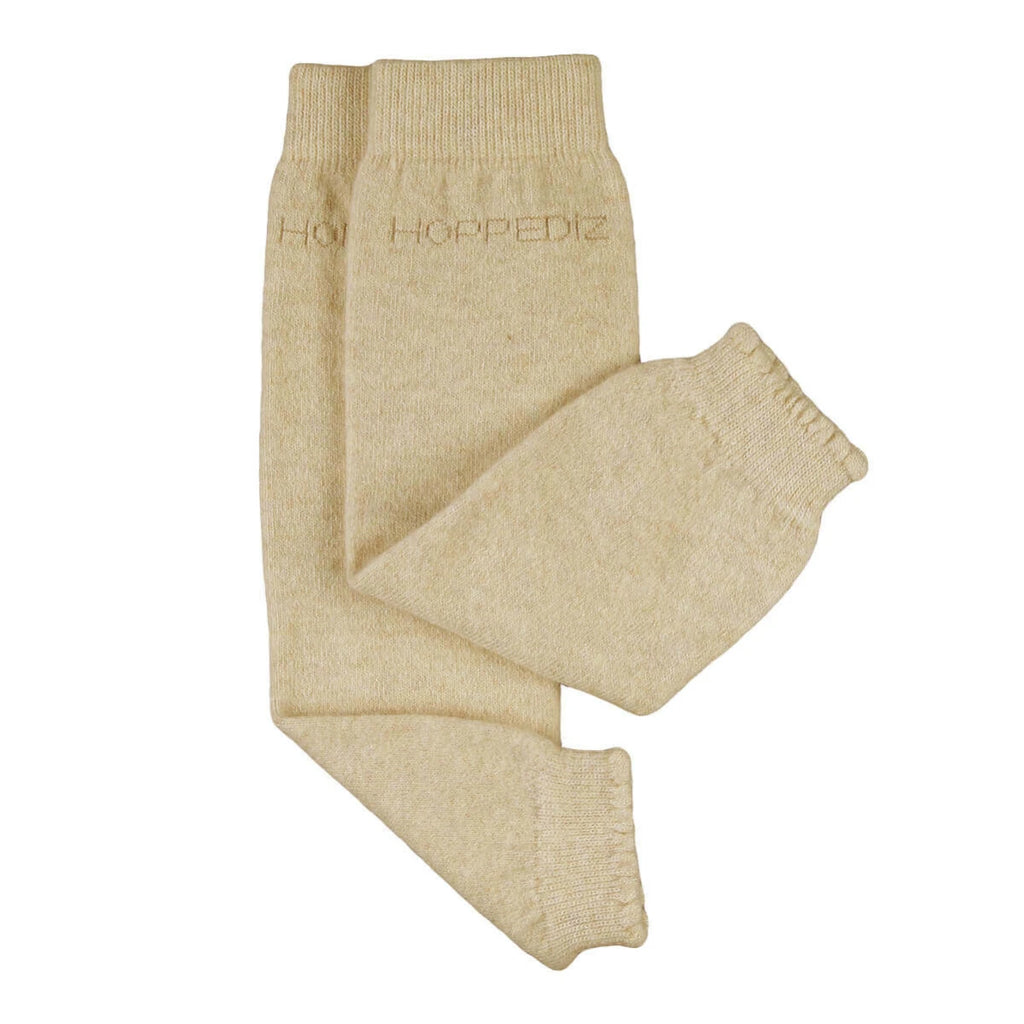 Baby Leg Warmers – Merino Uni Creme – Wool baby leg warmers – Merino wool and cashmere – Hoppediz