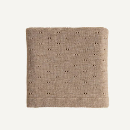 Baby Blanket Ajour - Bibi Blanket - Merino Wool - HVID