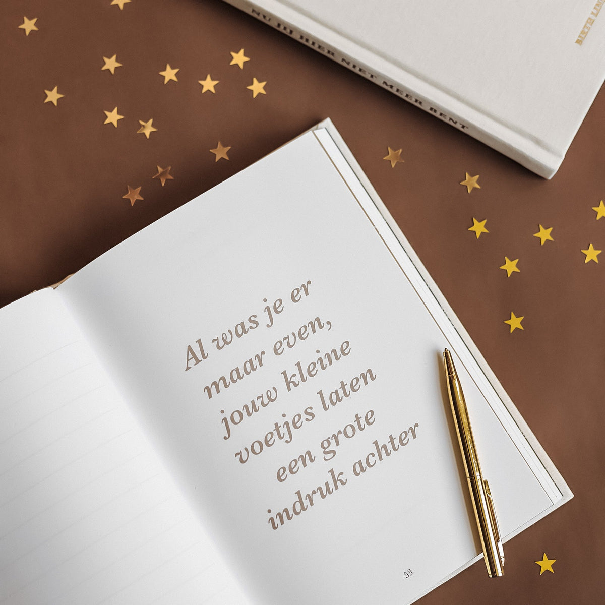 Nu jij hier niet meer bent – Keepsake Memory Book for Baby Loss – Birth Lines