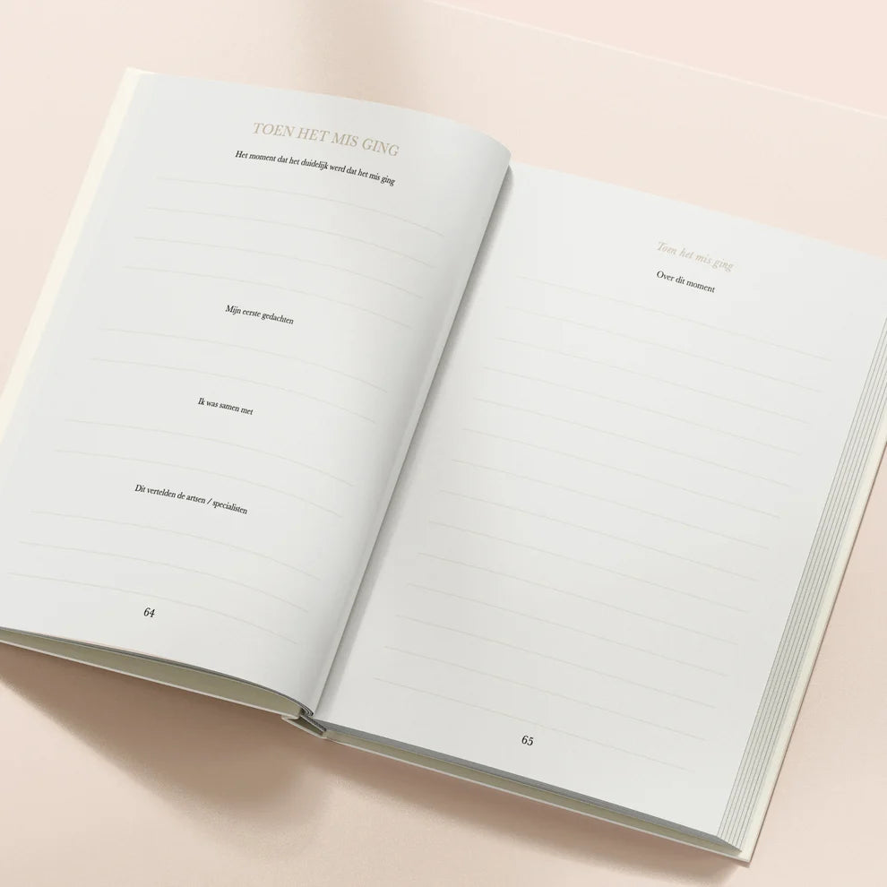 Nu jij hier niet meer bent – Herinnerings- en invulboek voor je sterrenkindje – Birth Lines
