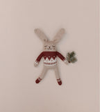 Gestricktes Kaninchenkuscheltier Sienna Jacquard Pullover – 100% Baby Alpaka – Main Sauvage