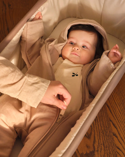 Baby-Overall - Bio-Baumwolle & Leinen - GOTS - Moonboon