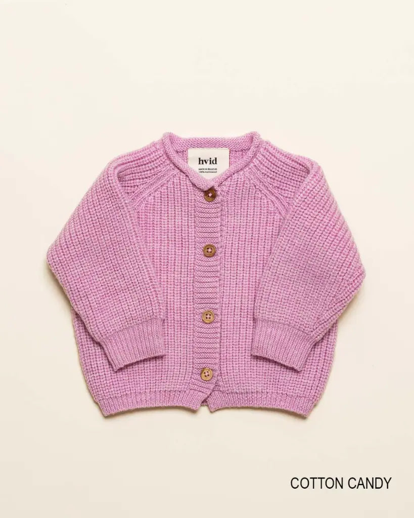Gilet tricoté Inga - Cardigan sans coutures – Laine mérinos – HVID