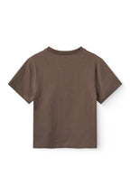T-shirt met embroidery - Dark Brown - Biologisch katoen - Copenhagen Colors - achterkant